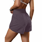 High Waist Shorts with Mesh Liner